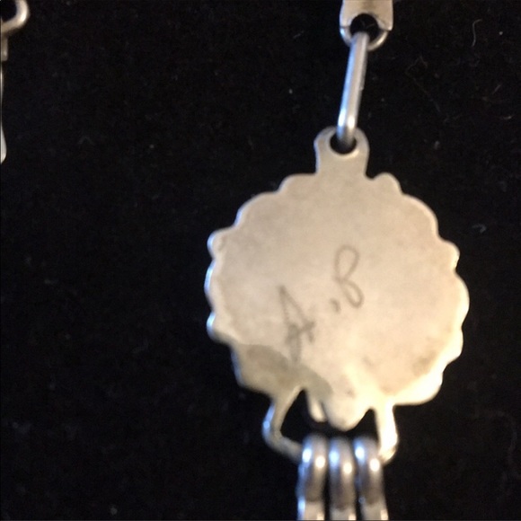 Coral and Sterling Silver Earrings - Picture 4 of 5